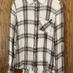 Thread and Supply  white blue plaid‎ button down shirt Photo 0