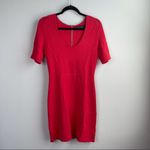 Yigal Azrouel red short knit body con mini dress‎ size medium Photo 5