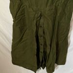 Banana Republic :Olive Green Smocked Overall Style Dress- Back zipper- pockets-16 Photo 11