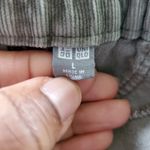 Uniqlo Women's Tan Straight Leg Drawstring Corduroy Pants Size L Photo 4