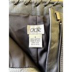 Cache Leather Y2K Vintage Pants Trousers Metallic Silver Gray Size 4 Photo 4