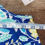 Croft & Barrow Croft & Barrow Womens Floral Split Neck Sleeveless Dress Blue Size Large NWT Photo 6