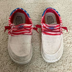 Hey Dude  Women's Sneakers - Red, White, and Blue Photo 0