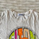 Daydreamer  Cream Pink Green Elton John Bold Pop Art Boyfriend T-Shirt Sz L Photo 27