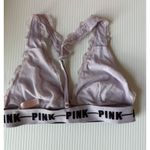 PINK - Victoria's Secret ‎ Lace Bralette Racerback Light Purple Bra Size M Photo 3