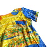 Jams World Low Tide Beach Sailboat Boat Print Dress Maxi Short Sleeve Sz Medium Photo 2