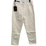 Nasty Gal  Redial Slim High Waisted Mom Jeans White Size 8 Large New Photo 85