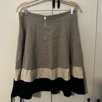 Amanda & Chelsea  Colorblock Gray and Black Women's Skirt Size 12 Photo 2