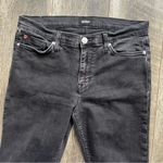 Hudson Jeans Natalie Super Skinny Raw Hem Black Stone Wash Jeans Size 30 Photo 4