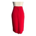 Alberto Makali  Red Vintage Pencil Dress Skirt Size 2 Photo 1
