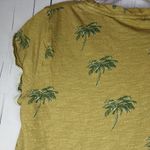 Anthropologie Pilcro Palm Tree Print Mustard T-Shirt Size S Photo 8