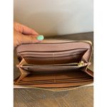 Tory Burch Pink Pebbled Leather Zip Around Wallet Card Holder Set Photo 2