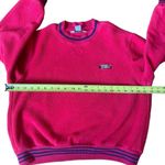 L.L.Bean  Vintage Sherpa Crewneck Red Sweatshirt Womens Size Large Photo 5