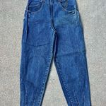 Unionbay Vintage 80s Union Bay high-rise pleated taper ankle slant zip jeans 28” waist Photo 0