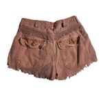 Free People  Great Expectations Lace Cutout Shorts Photo 4