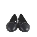 NEW J.Crew Women's Black Tweed Leather Cap Toe Slip On Ballet Flats Shoes Sz 7.5 Photo 1