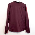 Under Armour UA Fitted ColdGear Reactor Graphic 1/2 Zip Sweatshirt Burgundy Red Photo 12