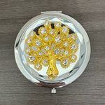Vintage Tree of Life Mirror Compact Silver Photo 0