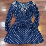Mason & Belle  navy blue smocked dress size small Photo 1