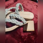 Madden Girl NWT Women's  heel Sparkly White and Silver Sandals Size 8 Photo 10