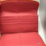 Coach A Rare Orange And Brown Vintage C Print Classic Wallet Photo 2