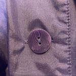 Vintage Long Bright Purple Raincoat Spring Outdoors Belted Button Up Jacket Size 12 Photo 3