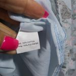 SM Wardrobe Womens Dress Pleated Skirt Tie Waist Lined Bird Cage Blue Size Small Photo 8