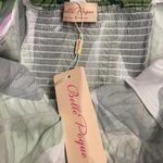 Green Leaf Plant Pattern Peplum Tank Top Photo 1