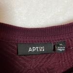 Apt. 9  Crewneck Geometric Pattern Raglan Sleeve Sweatshirt Size X-Large Casual Photo 3