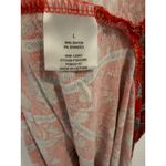 Pink Rose  Vintage Maxi Dress Floral Print Sleeveless‎ Casual Red Size L Photo 3