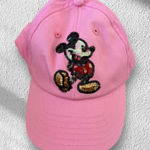 Disney  Parks Women's Pink Sequin Mickey Mouse Hat Adjustable One Size Photo 0