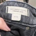 Madewell  Women's Curvy Vintage Straight Jeans 29P Black Raw Hem Photo 6