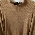Adrianna Papell NWT~: Camel colored Cable knit high hem sweater- size M Photo 6