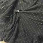 Jun & Ivy Metallic Stripe Black Wrap Blouse M Top Coquette Y2K Office Party Boho Size M Photo 12