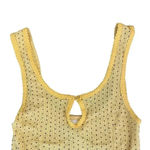 We The Free Yellow Black Polka Dots Sleeveless Womens Tank Top SZ S Photo 4