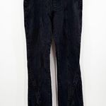We The Free  Jeans Size 25 Free People Crvy Mona High Rise Flare NWT Black Slit Photo 4