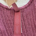 SKIMS  Sheer Knit Plunge Tank in Beet, Size Medium Photo 9