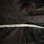 Nina Leonard dress Vintage Dark Floral Collared Cardigan wool blend‎ size small Purple Photo 5