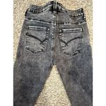 BULLHEAD DENIM High Rise Skinniest Black Acid Wash Jeans‎ Womens 0 Goth Denim Gray Photo 4