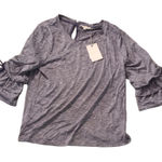 Skies Are Blue  Purple Heather Top Size Medium Photo 0