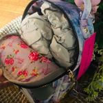 Betsey Johnson Floral Puppy Dog Mini Backpack Pastel Roses Cute Bag NWT Photo 3