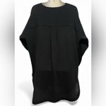 Seafolly  Black V-Neck Swim Cover-Up Photo 3