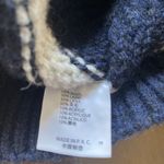 Brandy Melville Navy Wool Blend V Neck Sweater Fisherman cable Knit OS NEW Photo 6