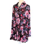 ZARA  Floral Babydoll Dress S Button Front Ruffle Tiered New Photo 8