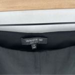 Lafayette 148 New York Classic Stretch Black Virgin Wool Side Zip Dress Pants 8 Photo 1