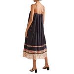 Ulla Johnson ULLA JOHNSON Nara Folk Embroidered Shibori Patchwork Midi Shift Dress Size 2 Photo 15