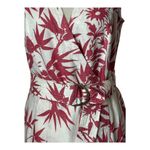 Ralph Lauren Polo  Dress Women 6 Red White Floral Linen Belted Wrap Preppy Boho Photo 7