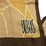 Vintage 90s Hand Sewn Bill Blass Neutrals Silk Scarf Hand Rolled Tan Photo 2