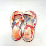 Schutz  Leny Tie Dyed Slide Knotted Sandals Pink Orange‎ Size US 9.5 Photo 3