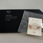 Horoscope Flower and Turquoise and Rosegold Earrings Set Photo 0